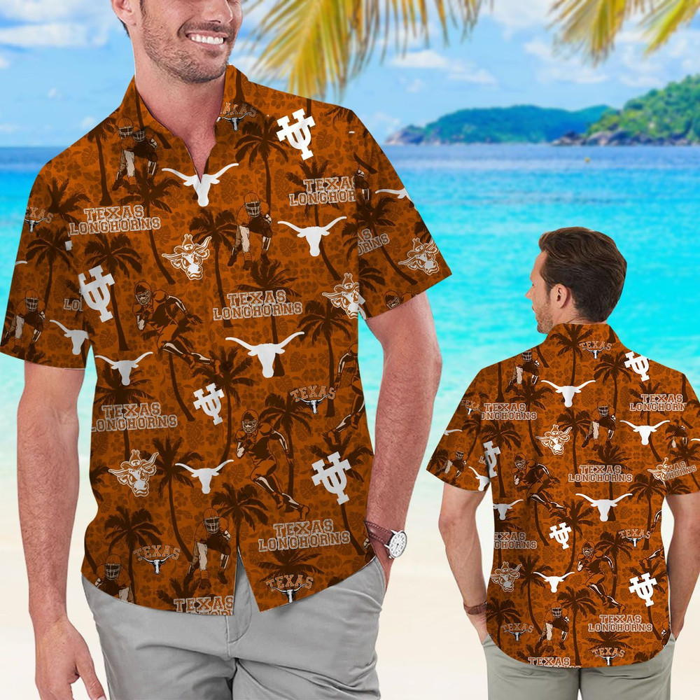 Personalized Texas Longhorns Coconut Hawaiian Shirt Hot Trendy Summer 2024