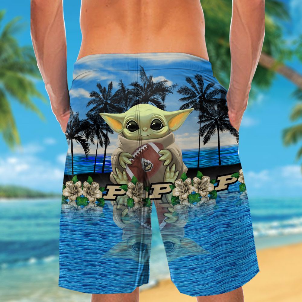 Purdue Boilermakers & Baby Yoda Hawaiian Shirt Hot Trendy Summer 2024