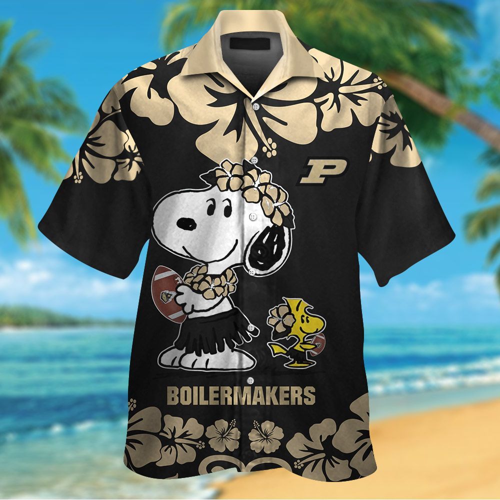 Purdue Boilermakers & Snoopy Hawaiian Shirt Hot Trendy Summer 2024