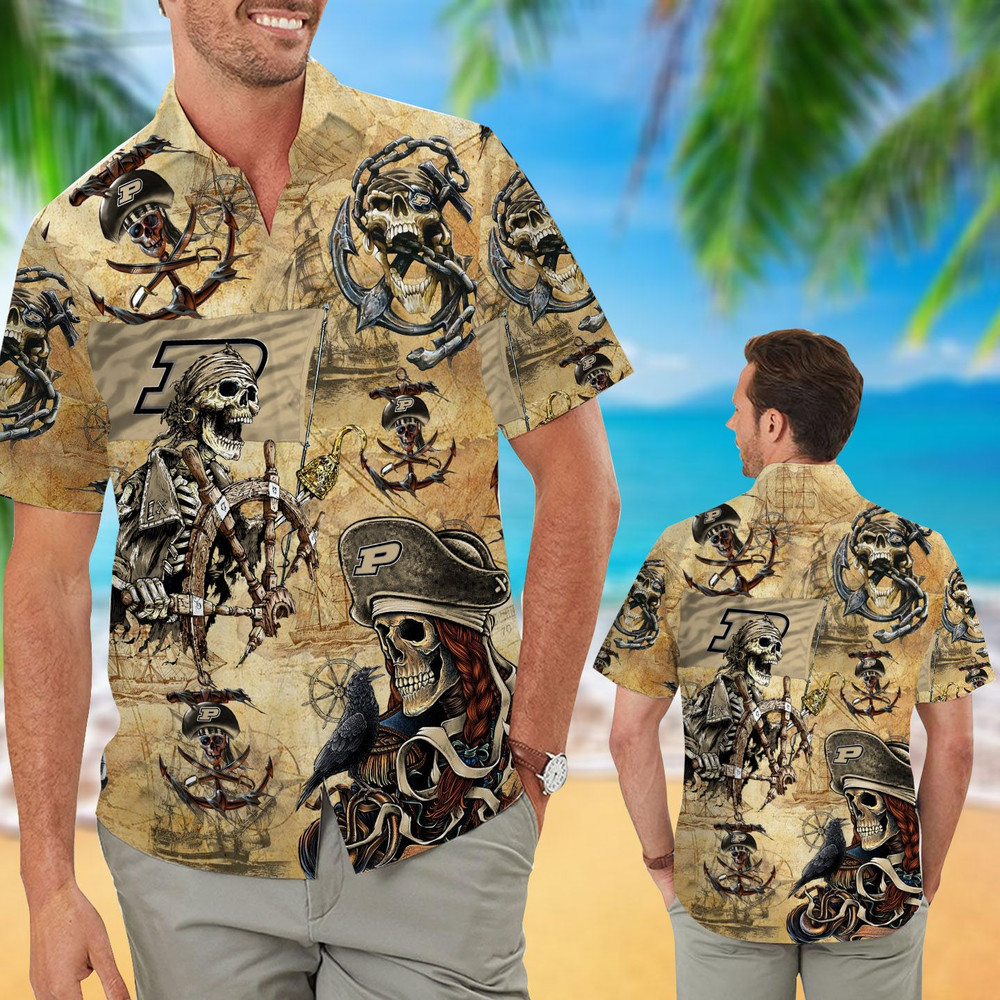 Purdue Boilermakers Pirates Retro Hawaiian Shirt Hot Trendy Summer 2024