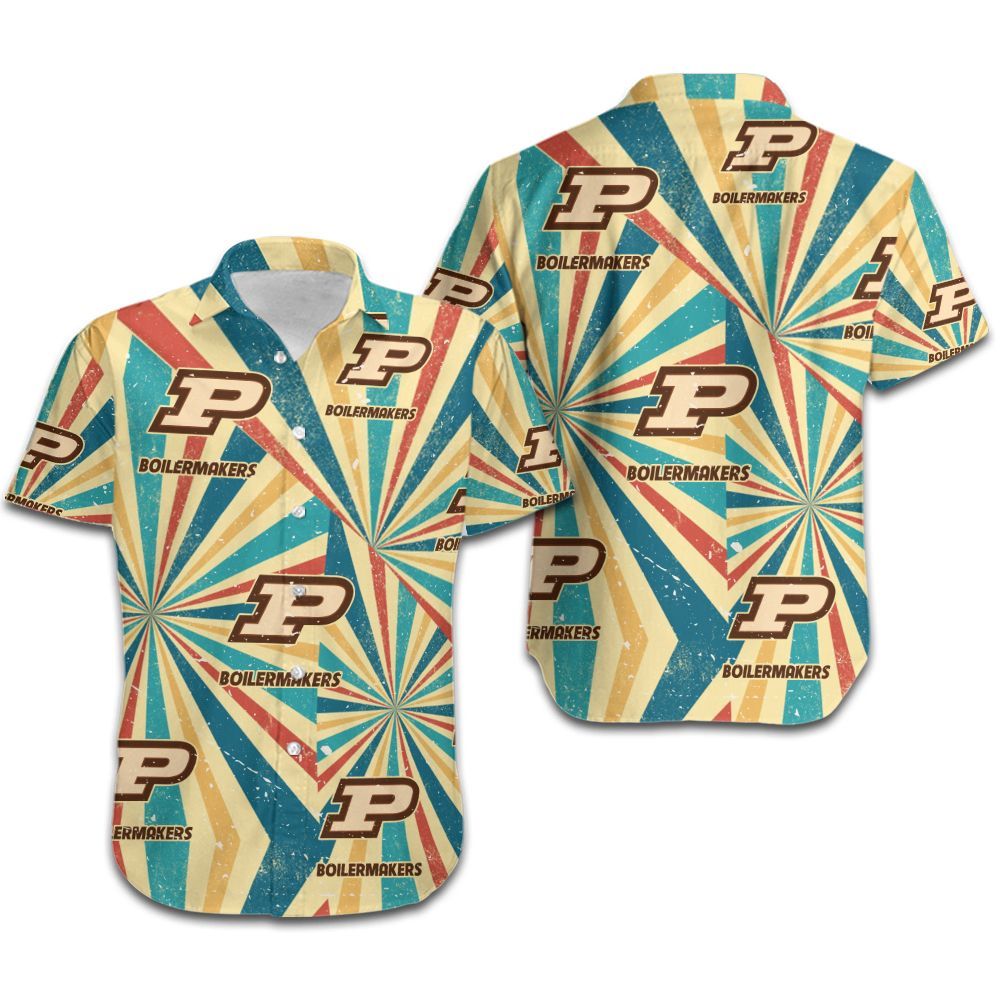 Purdue Boilermakers Retro Hawaiian Shirt Hot Trendy Summer 2024