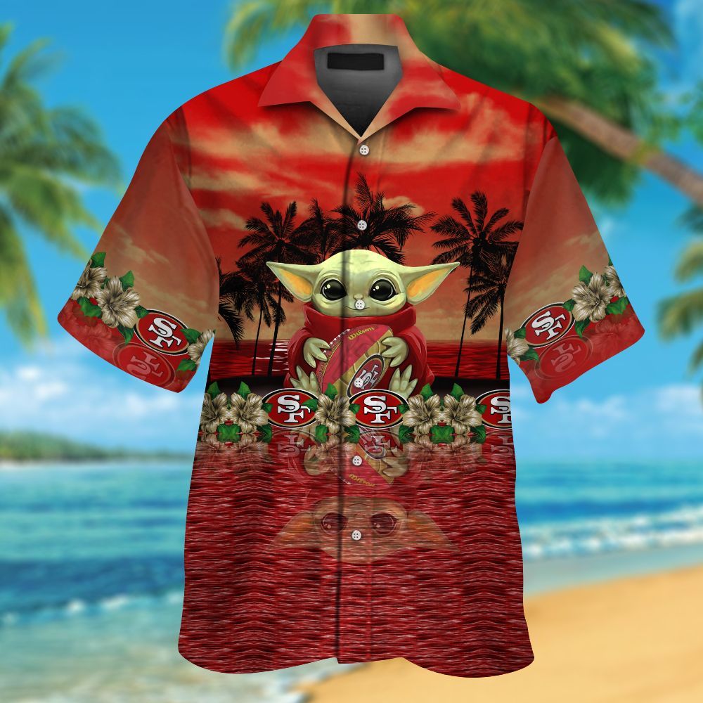 San Francisco 49ers & Baby Yoda Hawaiian Shirt Hot Trendy Summer 2024