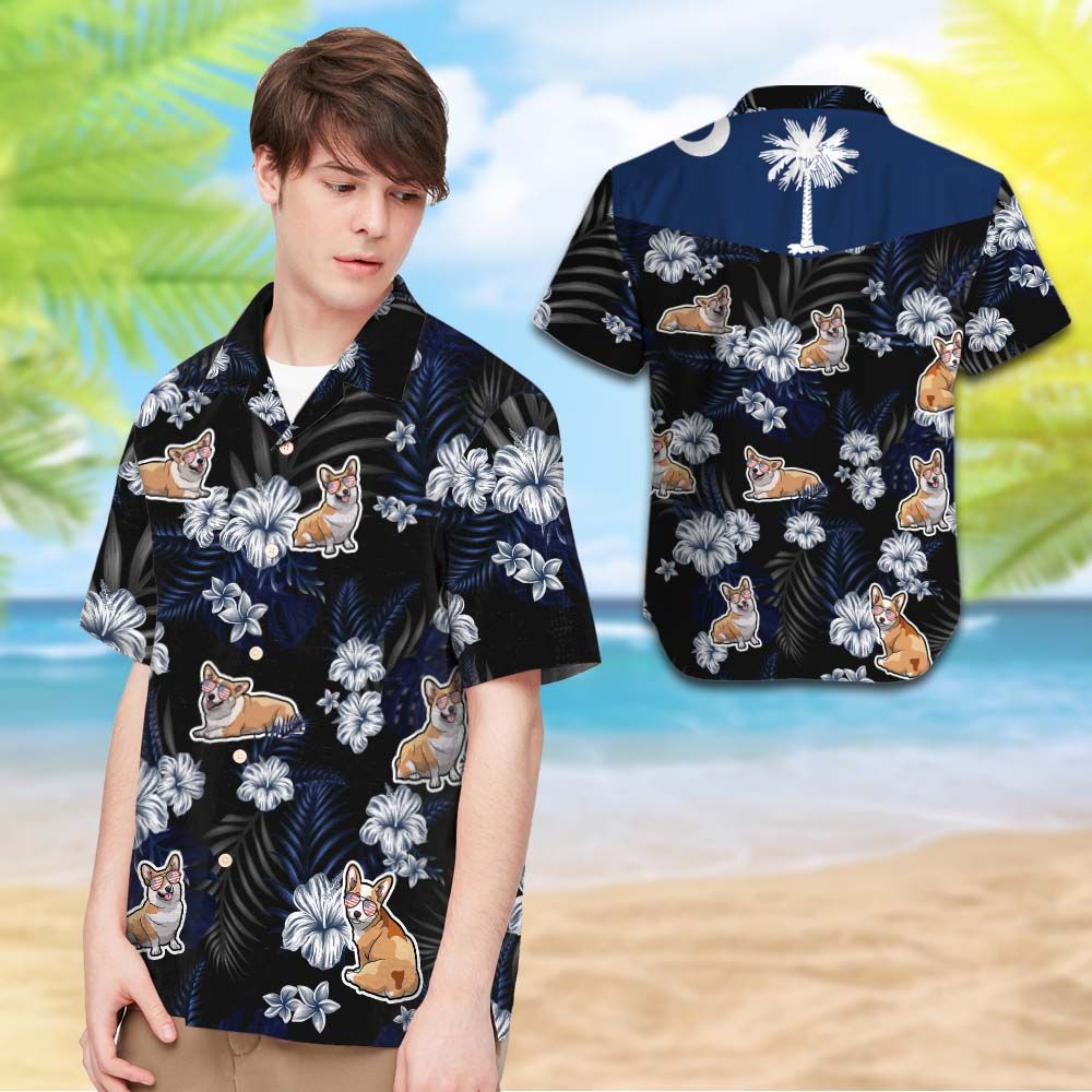 South Carolina Corgi Hawaiian Shirt Hot Trendy Summer 2024