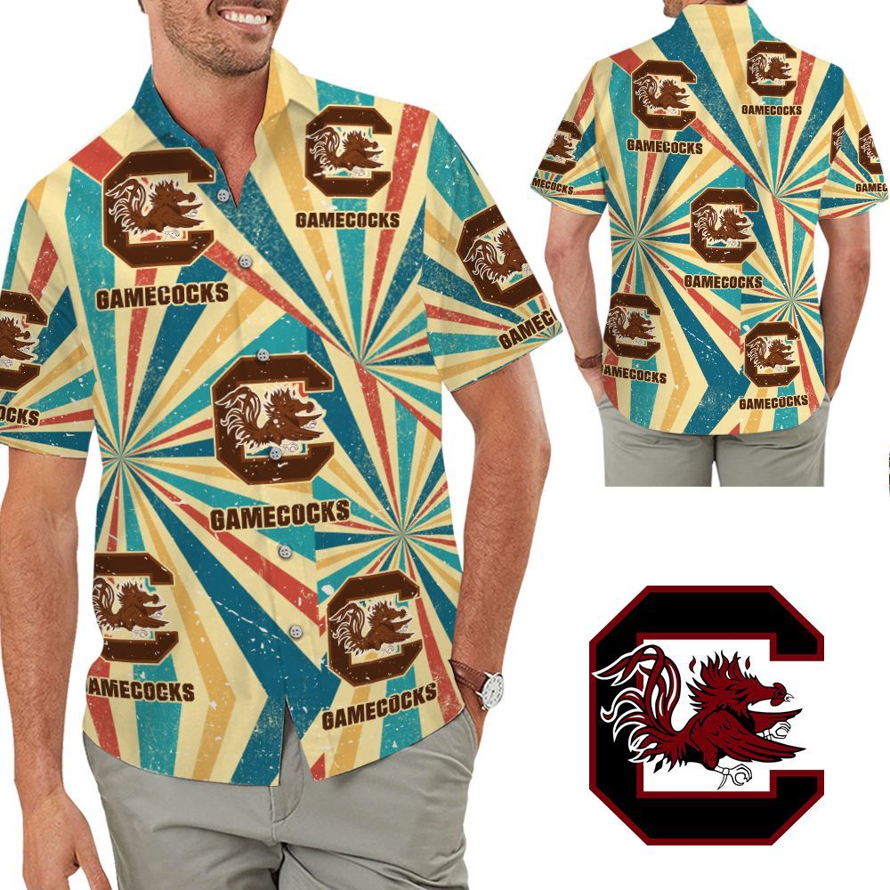 South Carolina Gamecocks Retro Hawaiian Shirt Hot Trendy Summer 2024