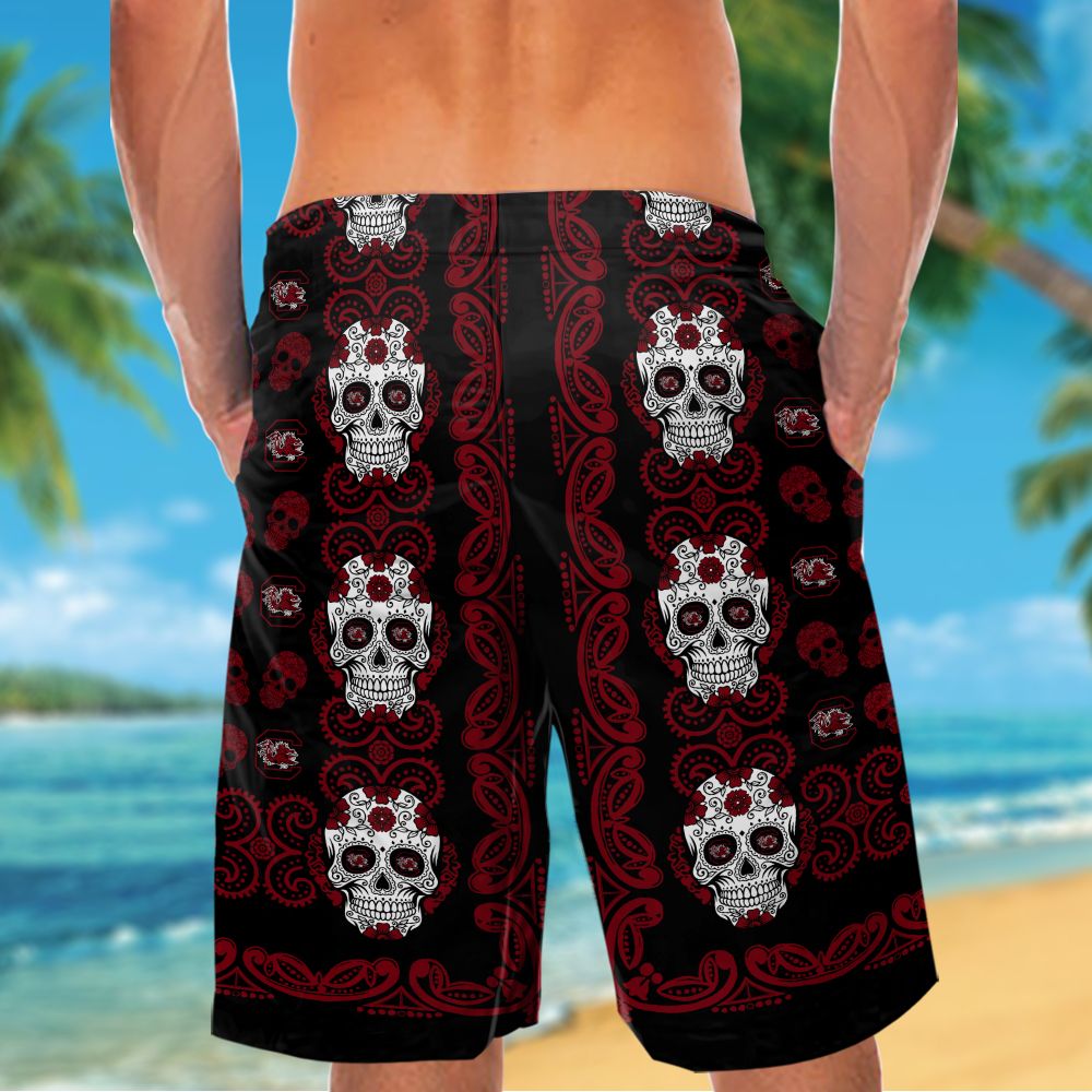 South Carolina Gamecocks Skull Hawaiian Shirt Hot Trendy Summer 2024