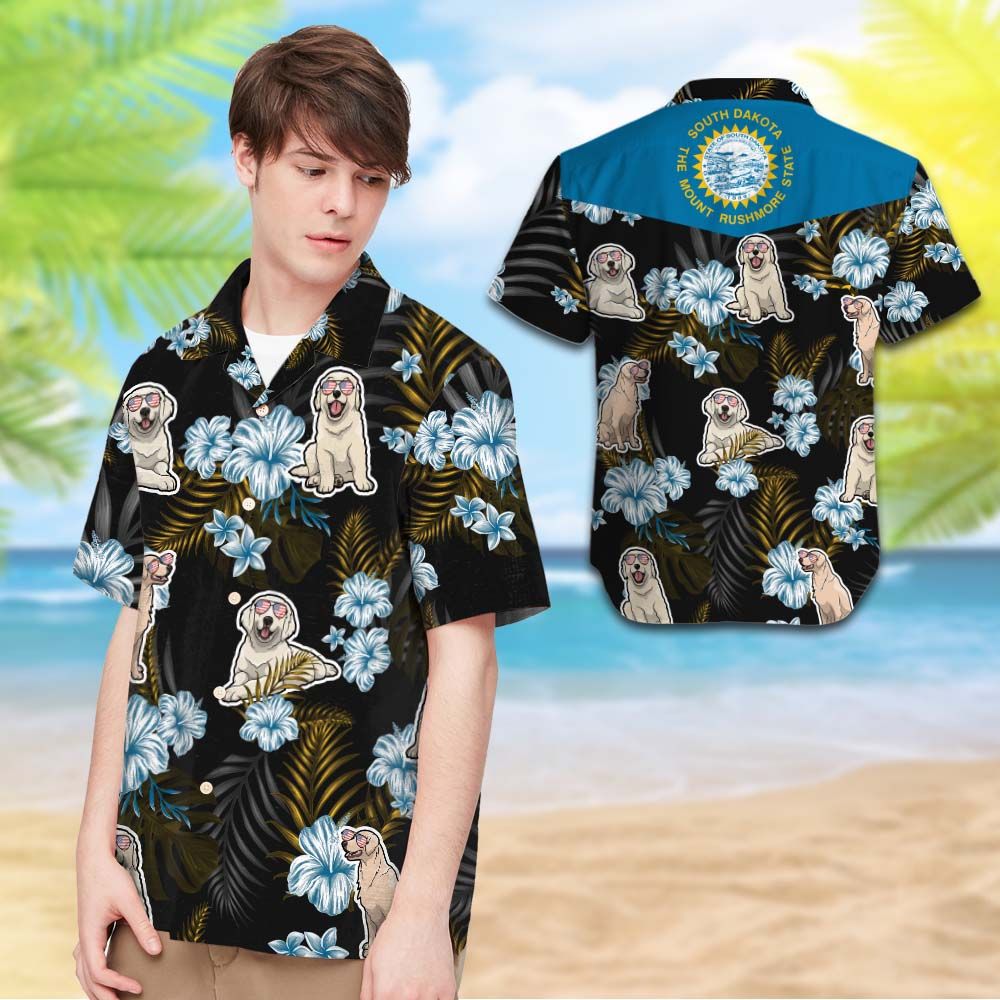 South Dakota Golden Retrievers Hawaiian Shirt Hot Trendy Summer 2024