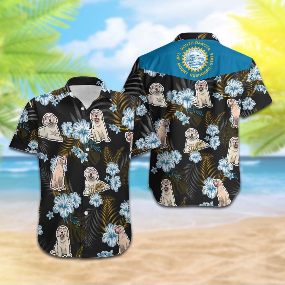 South Dakota Golden Retrievers Hawaiian Shirt Hot Trendy Summer 2024