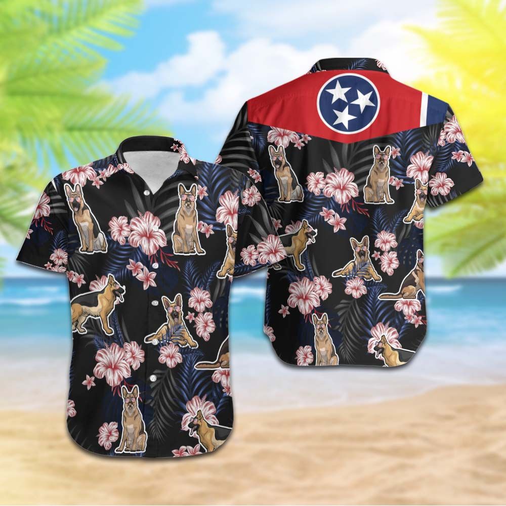 Tennessee German Shepherd Hawaiian Shirt Hot Trendy Summer 2024