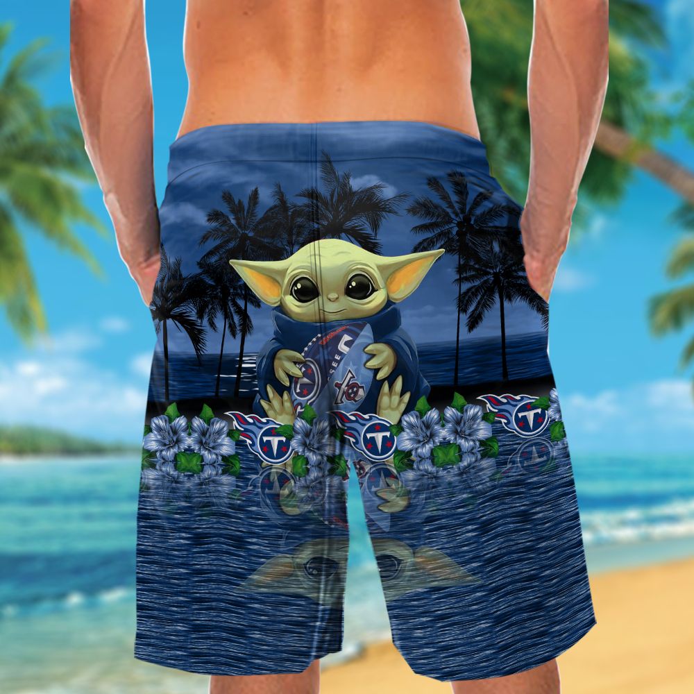 Tennessee Titans & Baby Yoda Hawaiian Shirt Hot Trendy Summer 2024