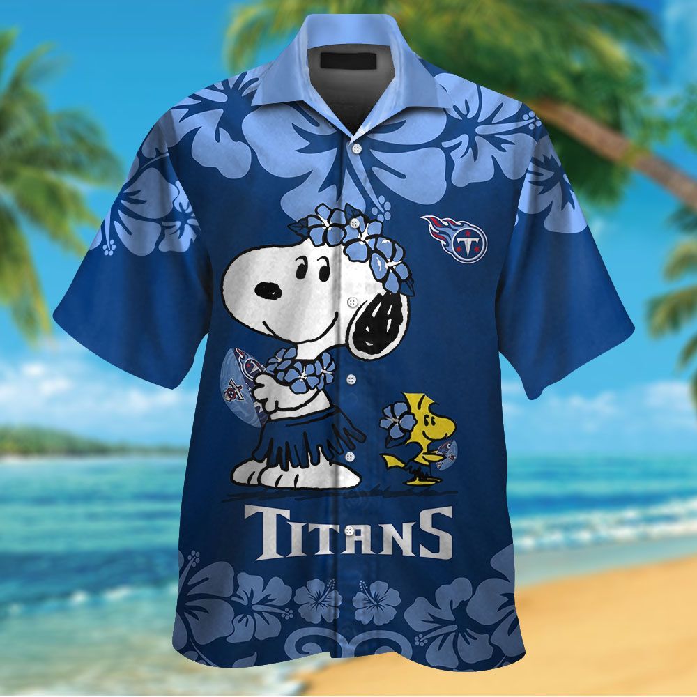 Tennessee Titans & Snoopy Hawaiian Shirt Hot Trendy Summer 2024