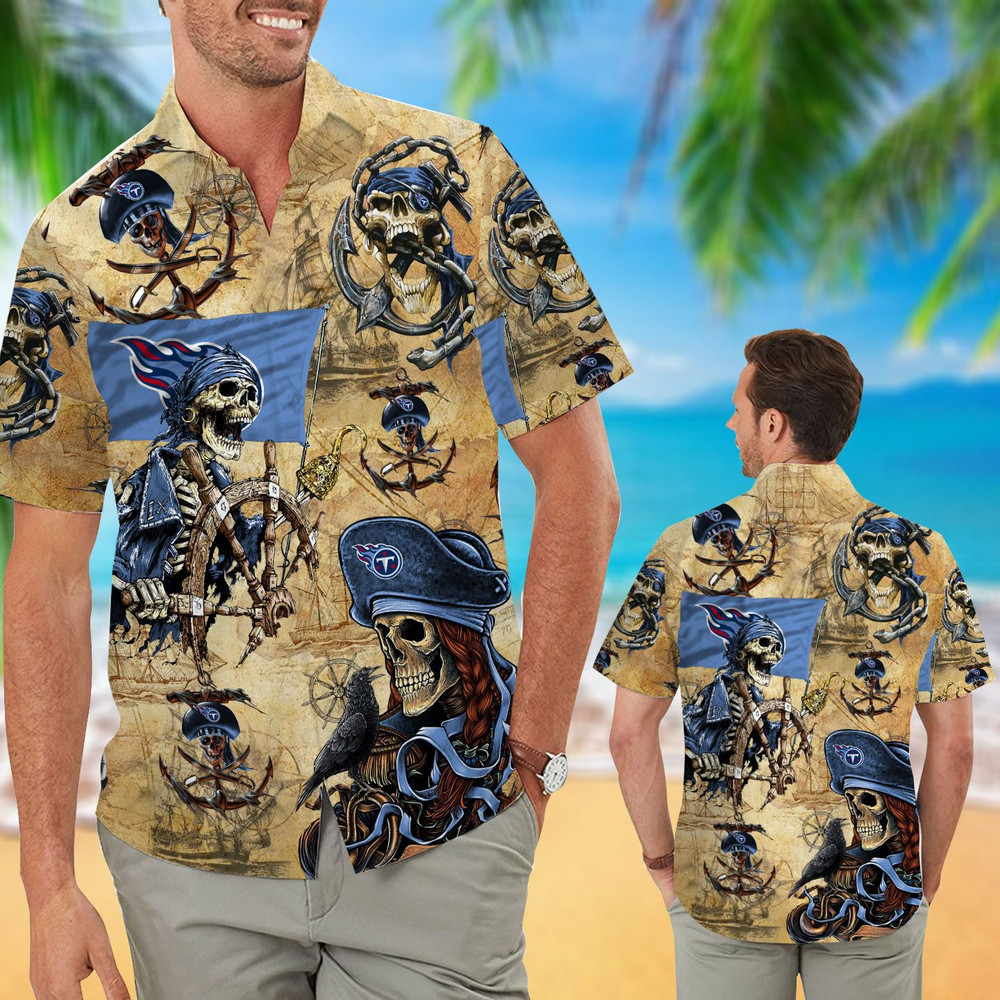 Tennessee Titans Pirates Retro Hawaiian Shirt Hot Trendy Summer 2024