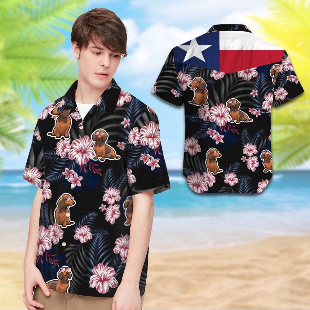 Texas Dachshund Hawaiian Shirt Hot Trendy Summer 2024