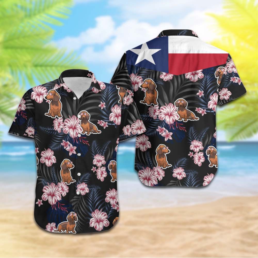 Texas Dachshund Hawaiian Shirt Hot Trendy Summer 2024