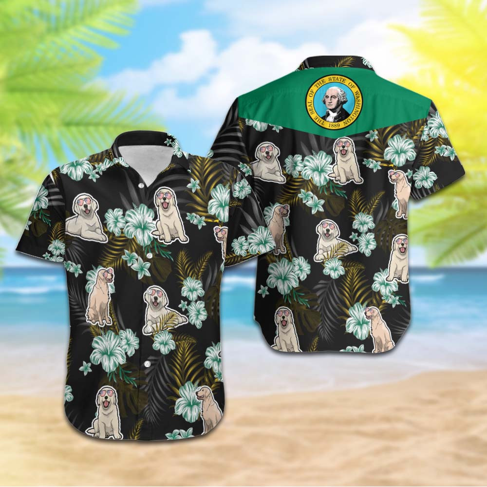 Washington Golden Retrievers Hawaiian Shirt Hot Trendy Summer 2024