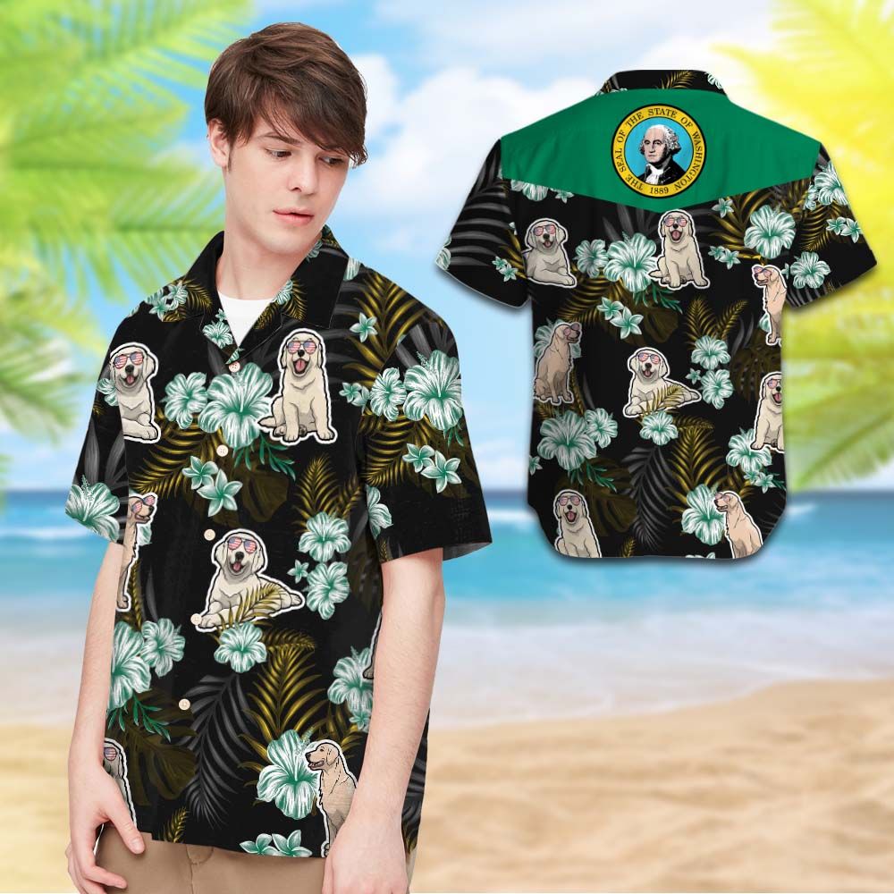 Washington Golden Retrievers Hawaiian Shirt Hot Trendy Summer 2024