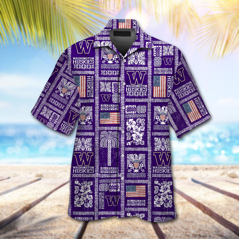 Washington Huskies Hawaiian Shirt Hot Trendy Summer 2024