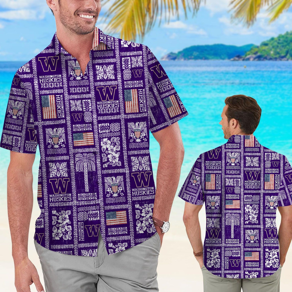 Washington Huskies Hawaiian Shirt Hot Trendy Summer 2024