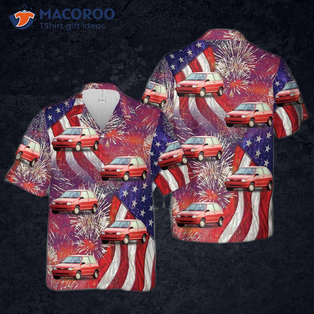 1993 Ford Festiva, Fourth Of July Hawaiian Shirt