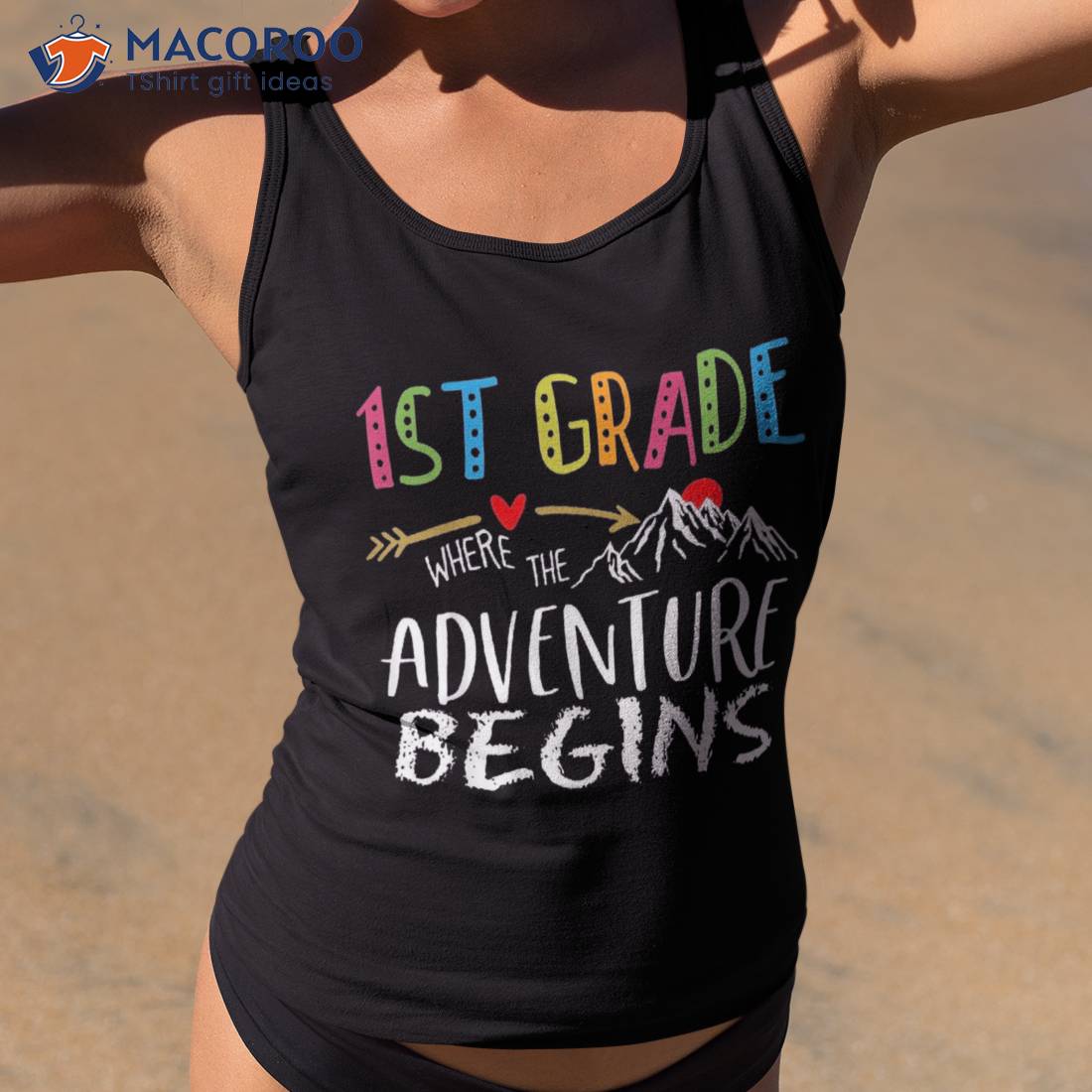 1st Grade Where The Adventure Begins Teachers Back To School Shirt