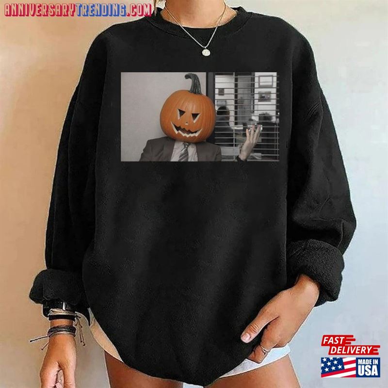 2023 Dwight Pumpkin Head Sweatshirt Office Halloween Shirt T-Shirt