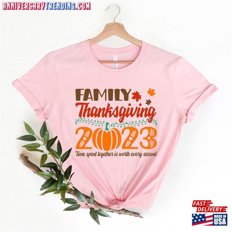 2023 Family Thanksgiving Shirt Matching Happy Sweatshirt Unisex