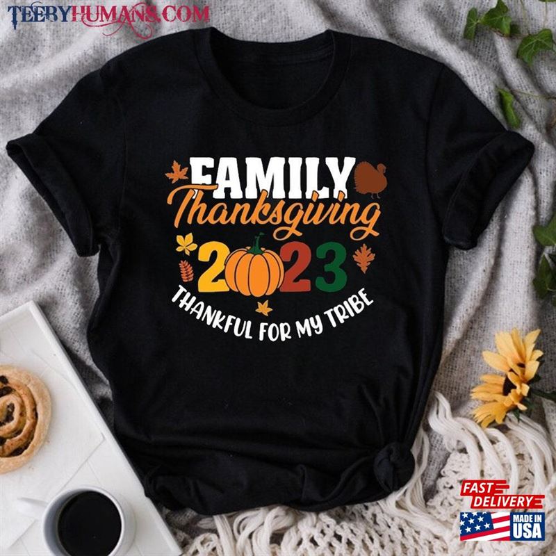 2023 Family Thanksgiving T-Shirt Funny Matching Fall Hoodie Classic