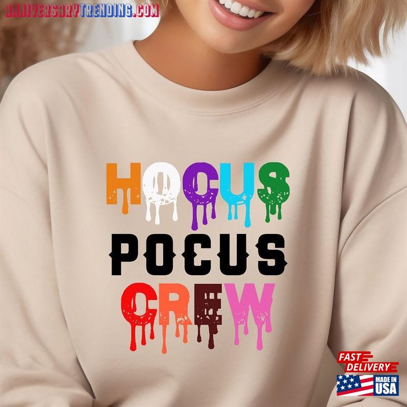 2023 Halloween Hocus Pocus Crew Sweatshirt Witches Shirt Party T-Shirt