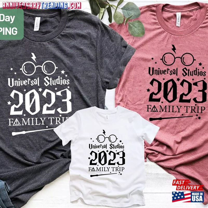 2023 Universal Studios Family Trip Shirt Wizard In Training Tee Hoodie Classic