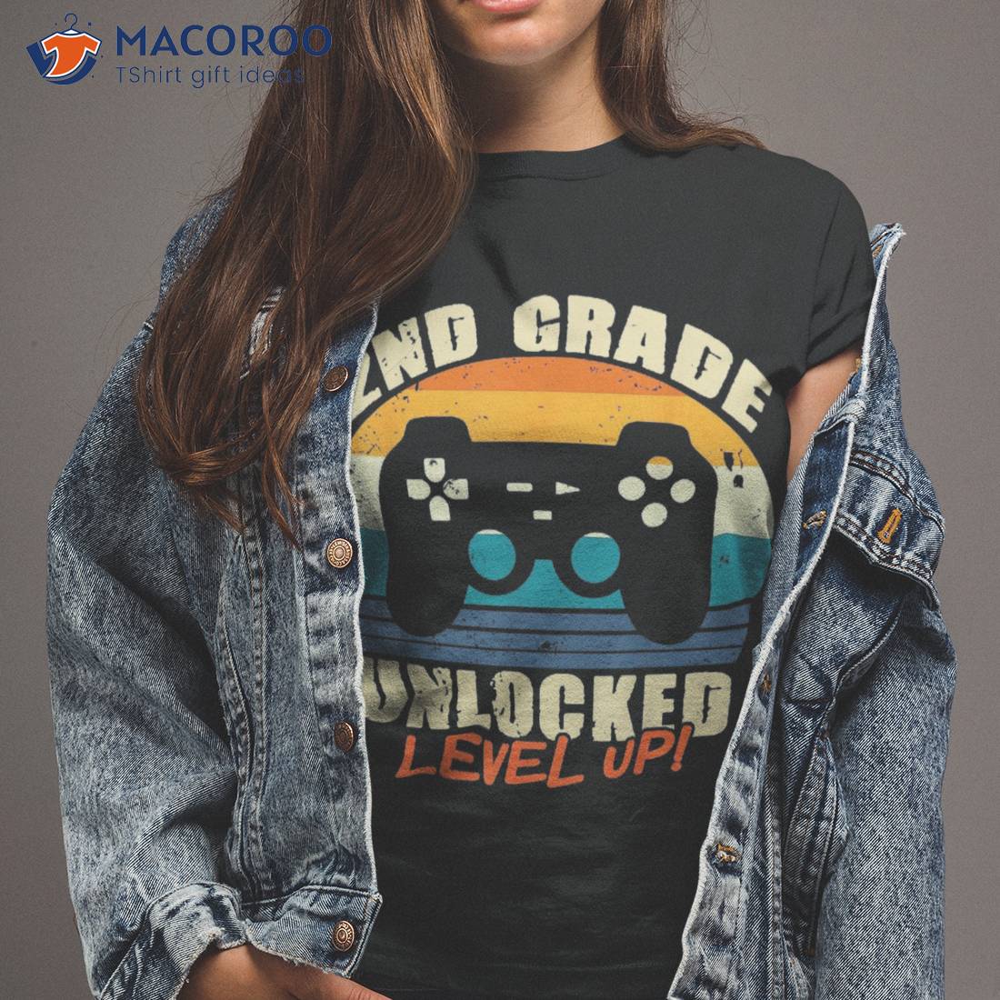 2nd Grade Unlocked Level Up Gamer Back To School Second Shirt