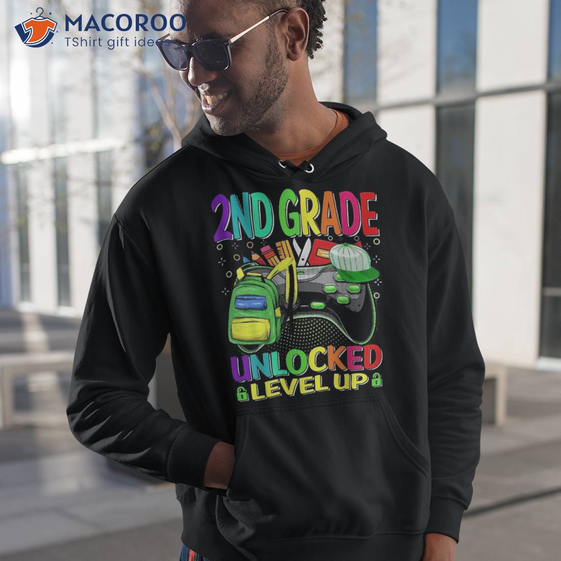 2nd Grade Unlocked Level Up Video Game Back To School Shirt