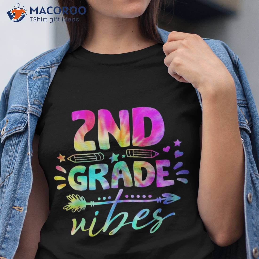 2nd Grade Vibes Tie Dye Second Student Back To School Shirt