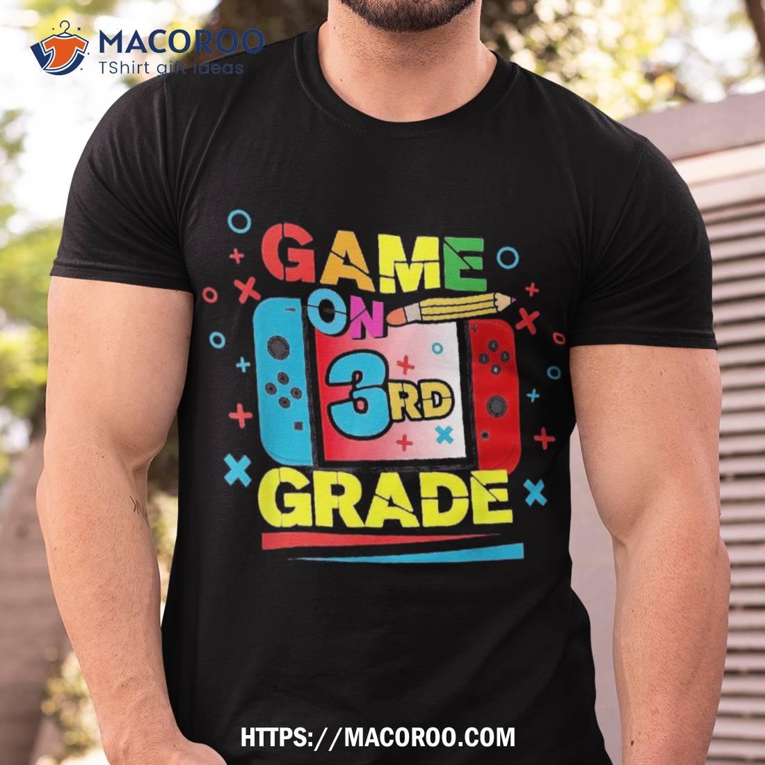 3rd Grade Gamer Funny Back To School Gaming Kids Boys Shirt