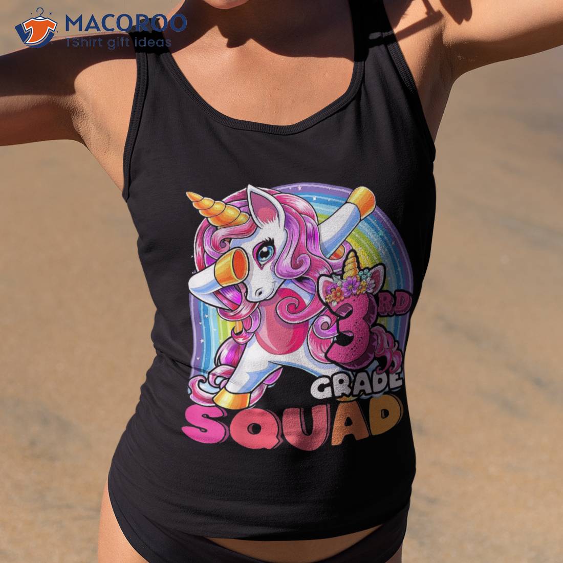 3rd Grade Squad Dabbing Unicorn Back To School Girls Gift Shirt