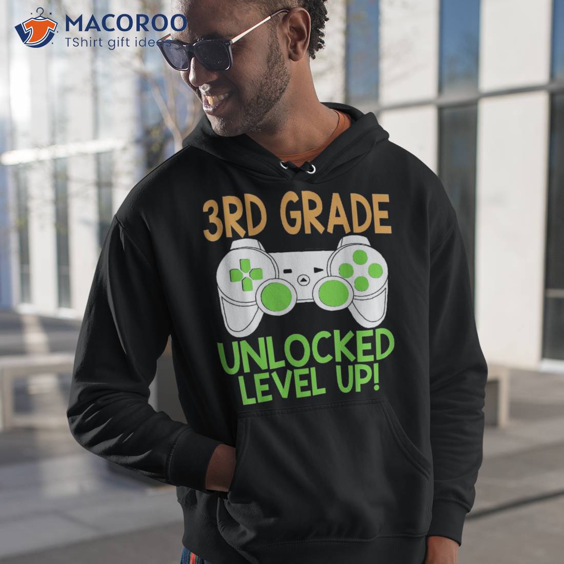 3rd Grade Unlocked Level Up Video Gamer Back To School Shirt