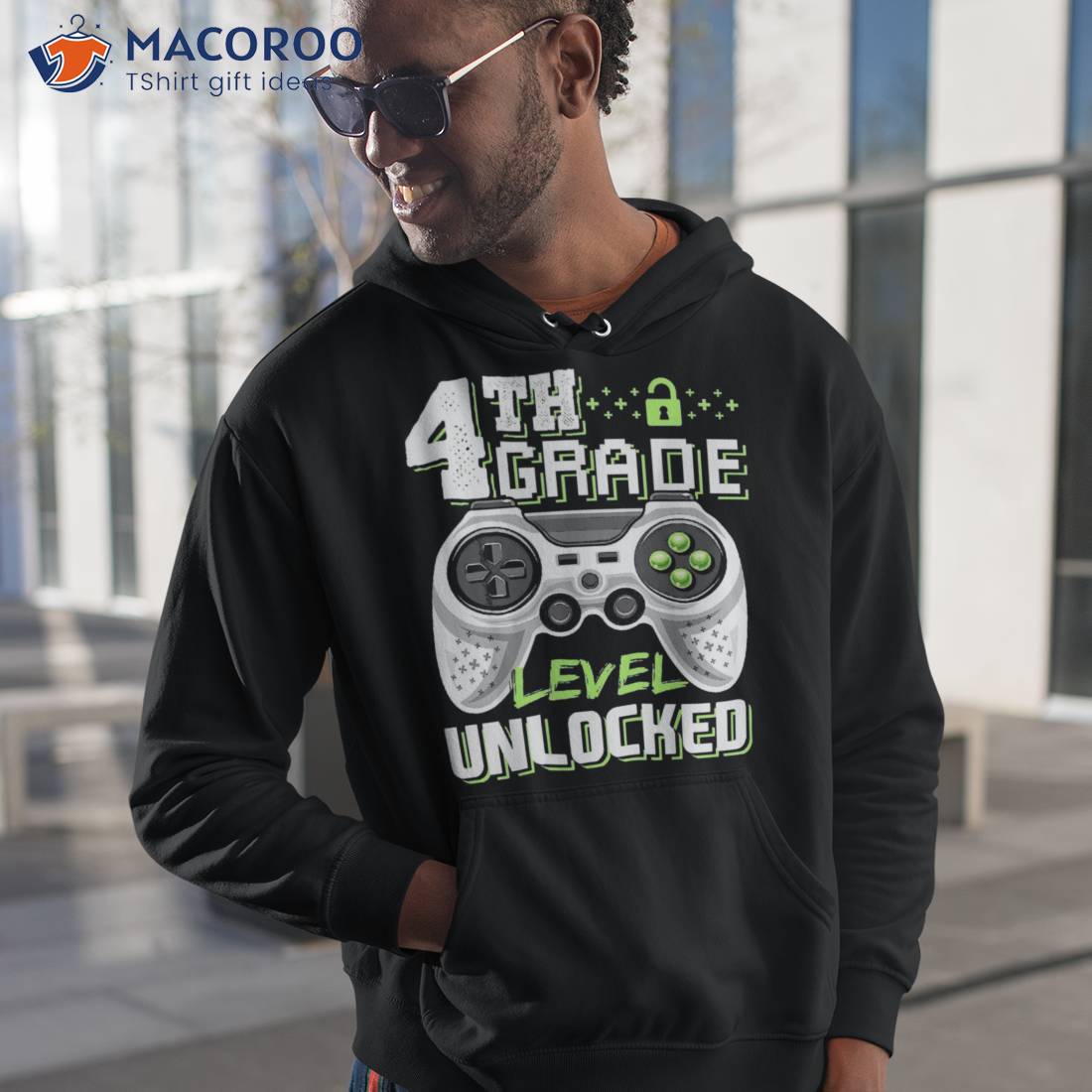 4th Grade Level Unlocked Video Game Back To School Boys Shirt