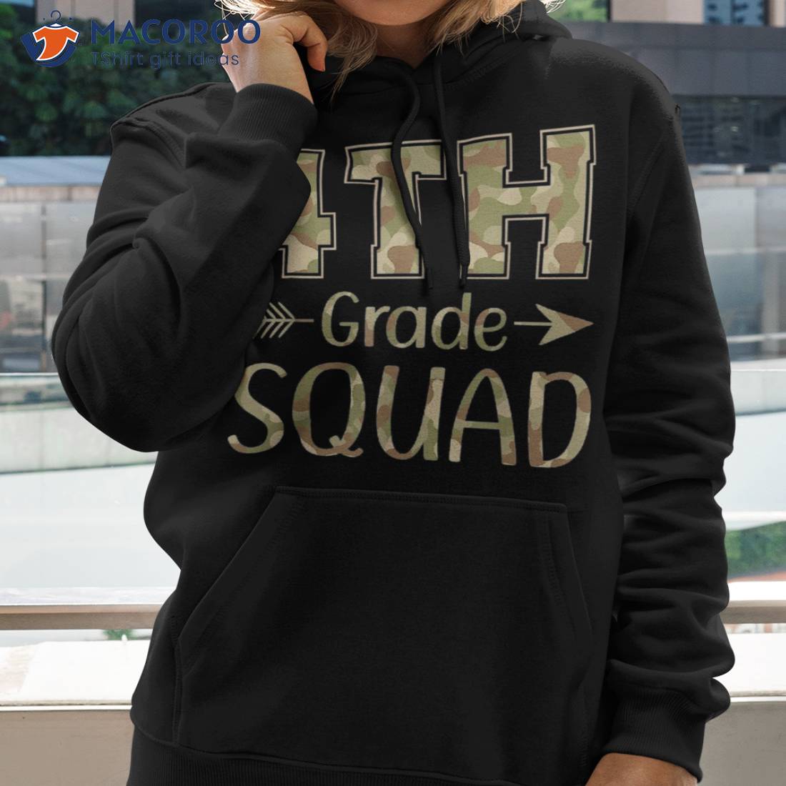 4th Grade Squad Teacher & Student Camo Back To School Shirt