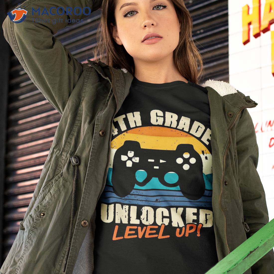 4th Grade Unlocked Level Up Gamer Back To School Fourth Shirt