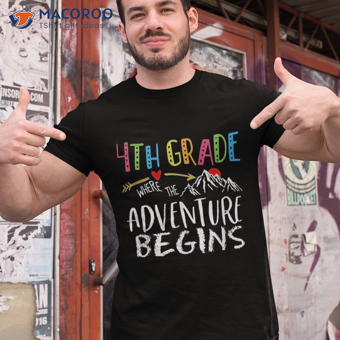 4th Grade Where The Adventure Begins Teachers Back To School Shirt