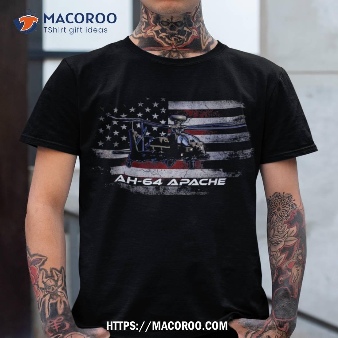 Ah-64 Apache Shirt- Combat Veteran Veterans Day Shirt