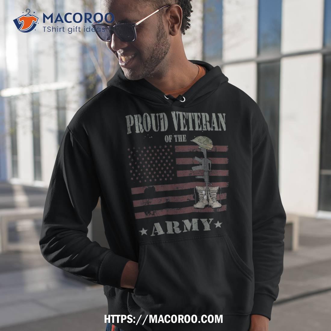 American Flag Proud Veteran Of The Army Usa Veterans Day Shirt