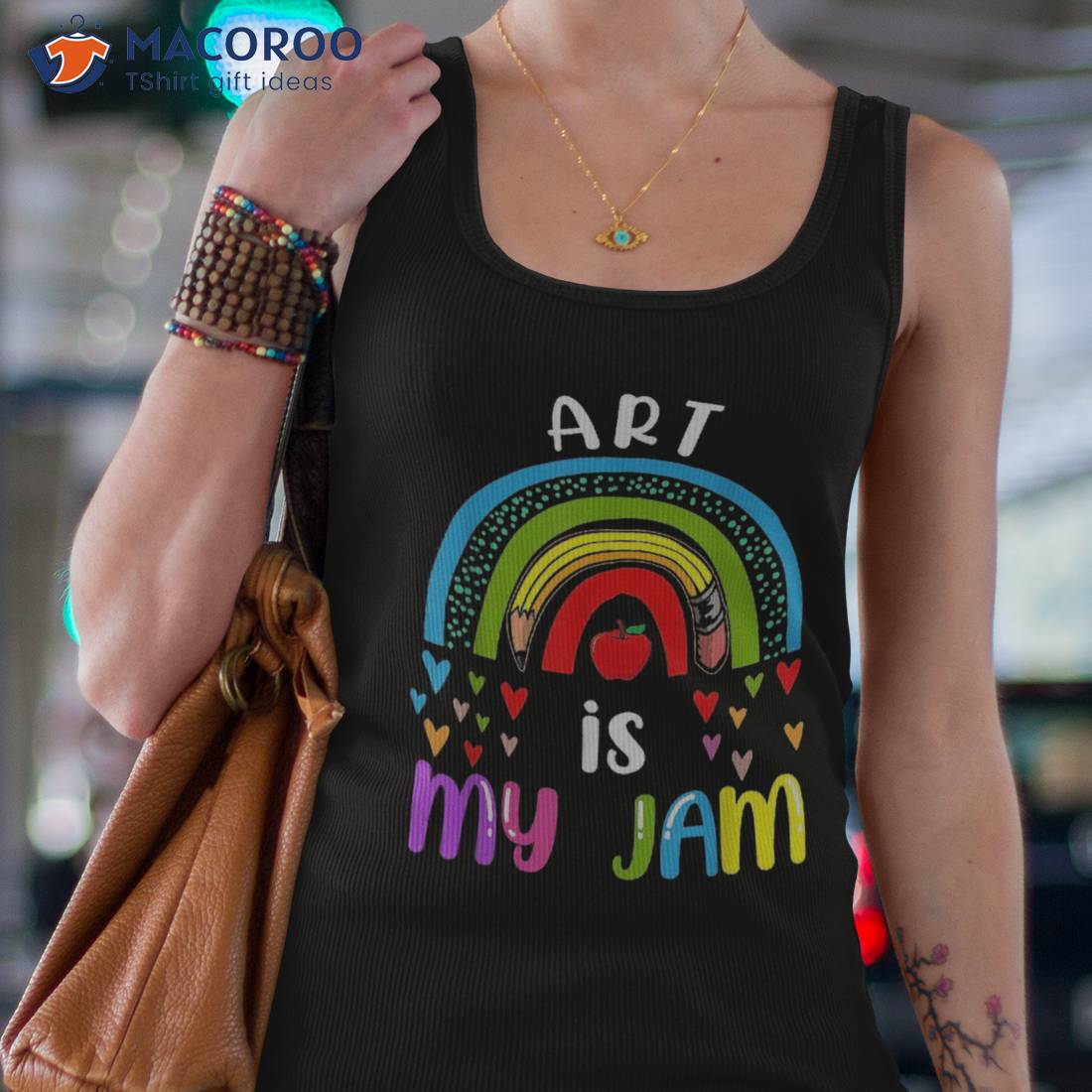 Art Teacher Back To School Rainbow Is My Jam Shirt