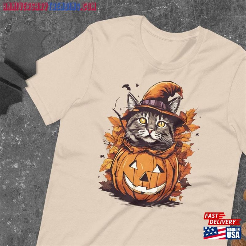 Autumn Purr Fect Style Cat In T-Shirt Unisex