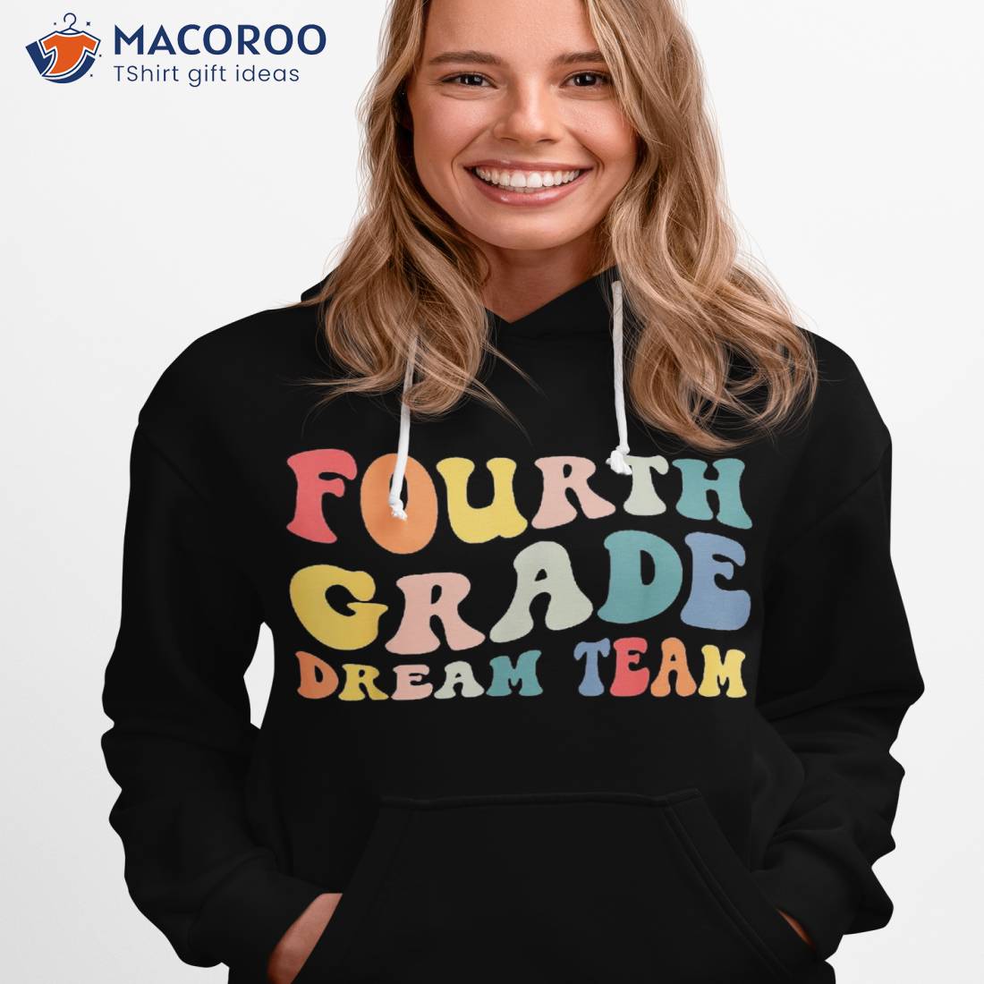 Back To School 4th Grade Dream Team Groovy Teacher Kids Shirt