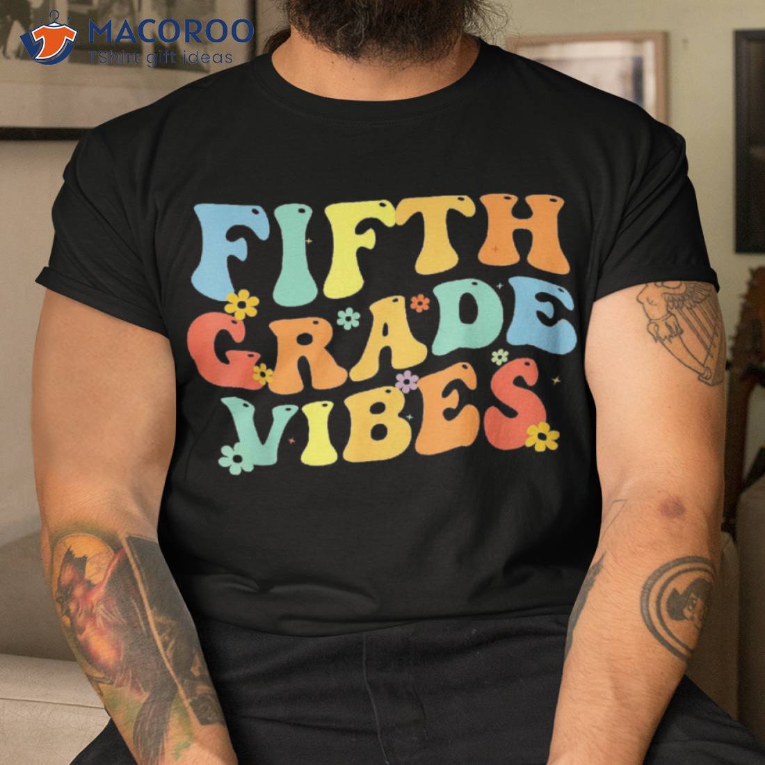 Back To School 5th Grade Vibes Retro Teacher Kids Shirt