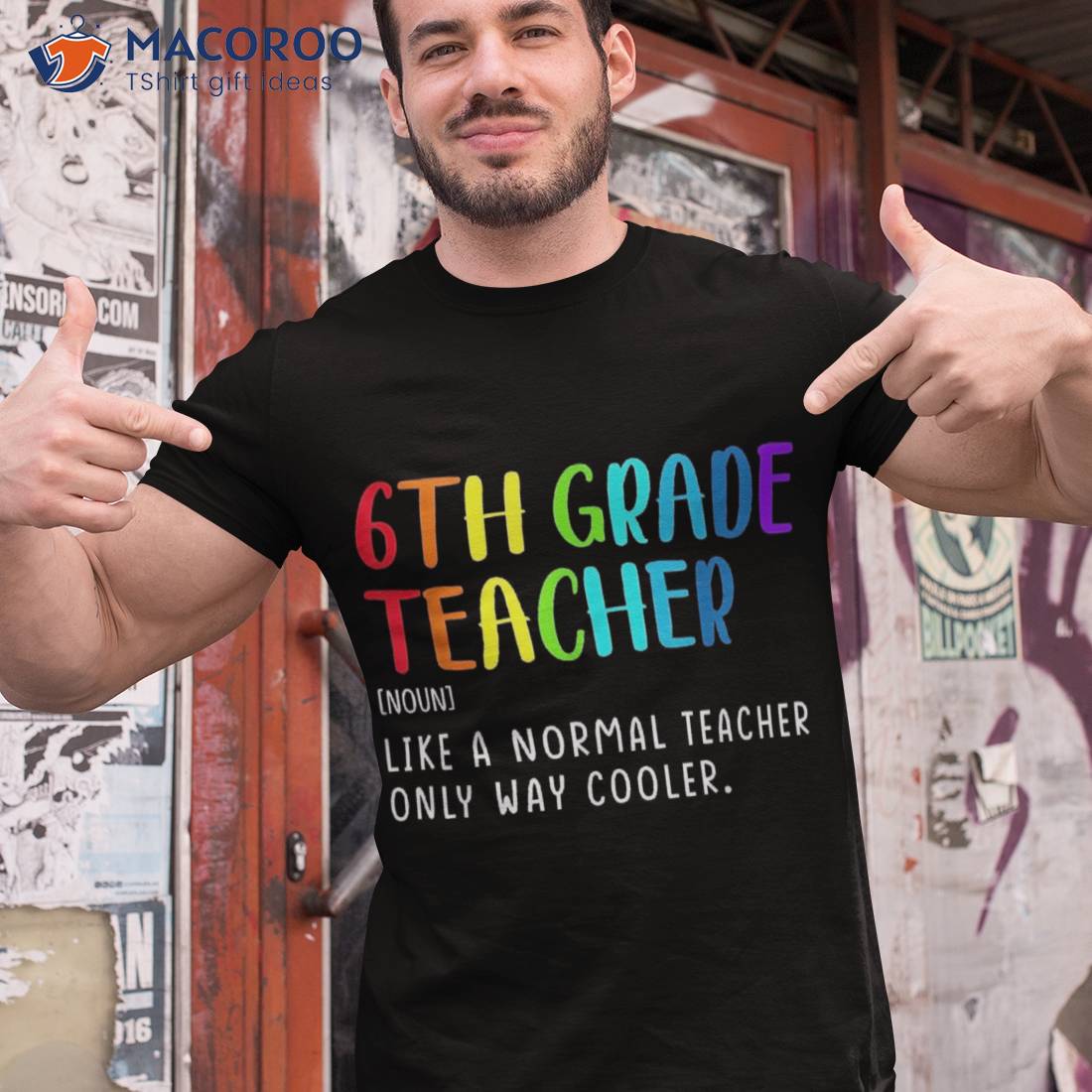 Back To School 6th Grade Teacher Definition Sixth Shirt