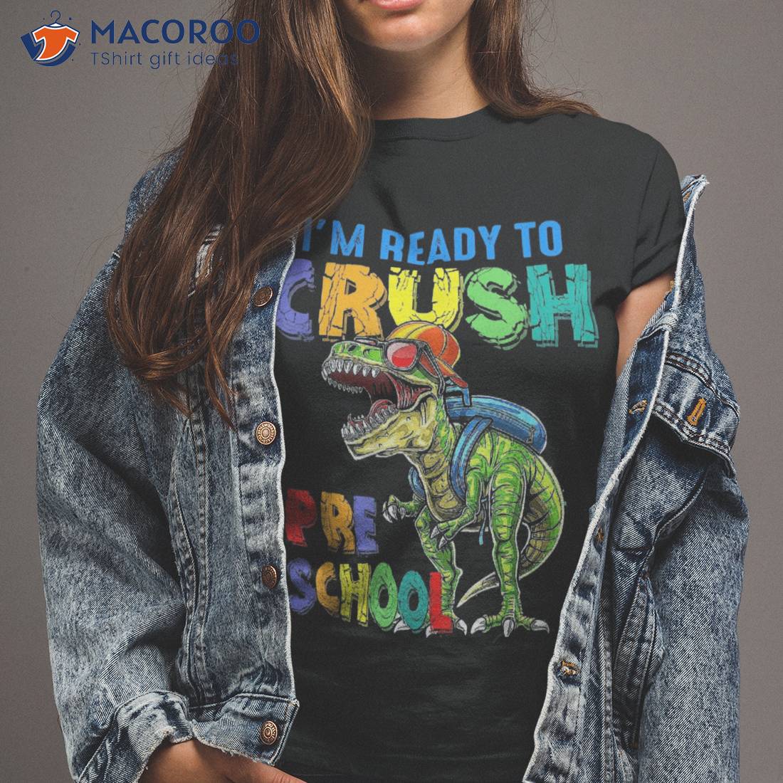 Back To School Dinosaur I Am Ready Crush Pre Shirt