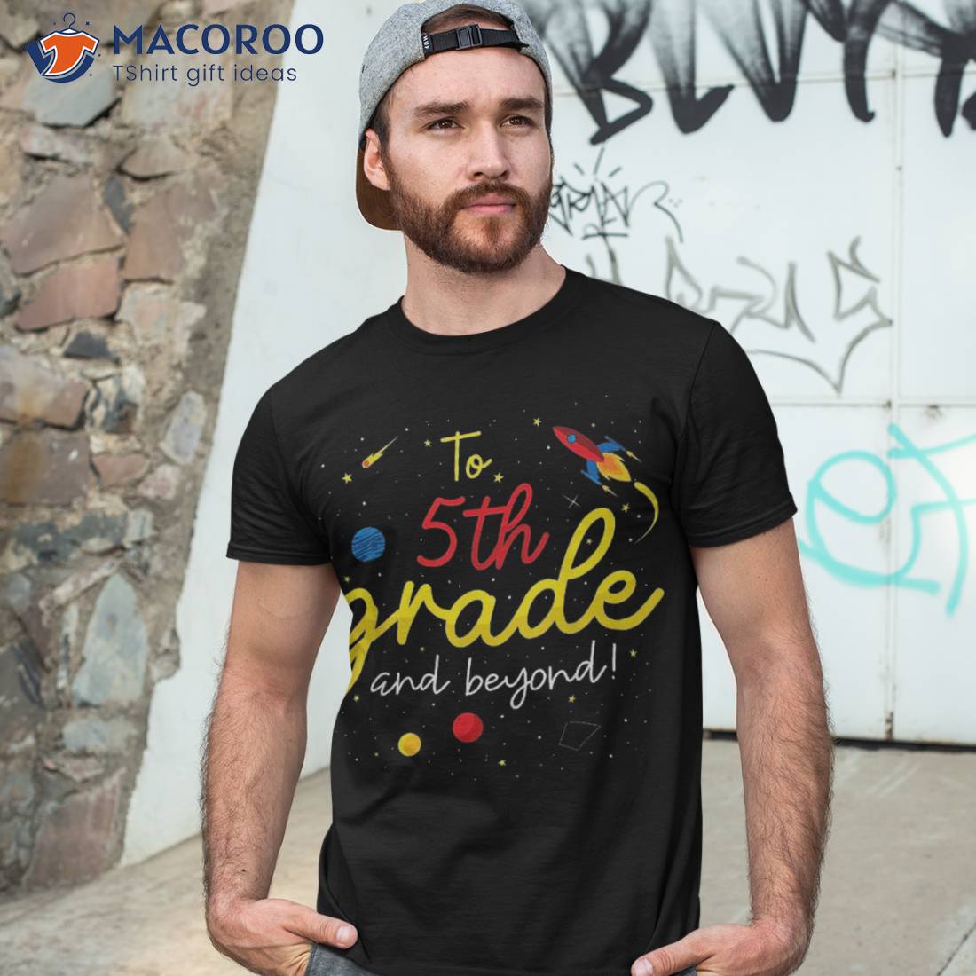 Back To School Fifth Grade Boy Girl Space 5th Teacher Shirt