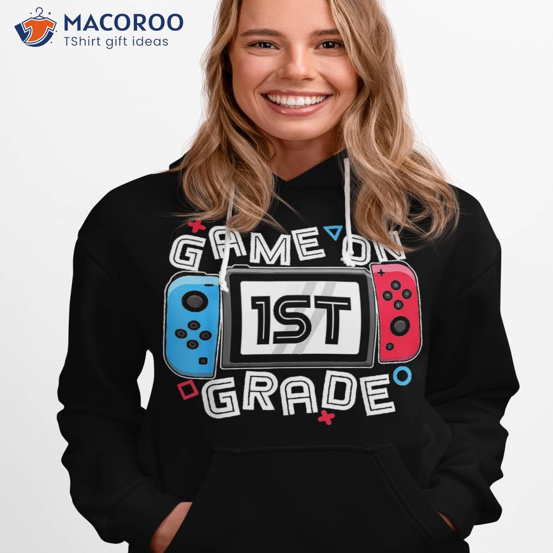 Back To School Game On 1st Grade Funny Gamer Kids Boys Shirt