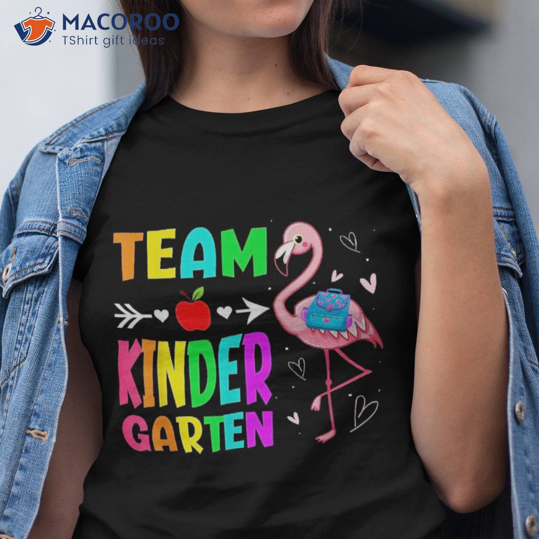 Back To School Kindergarten Flamingo Student Kids Boys Girls Shirt