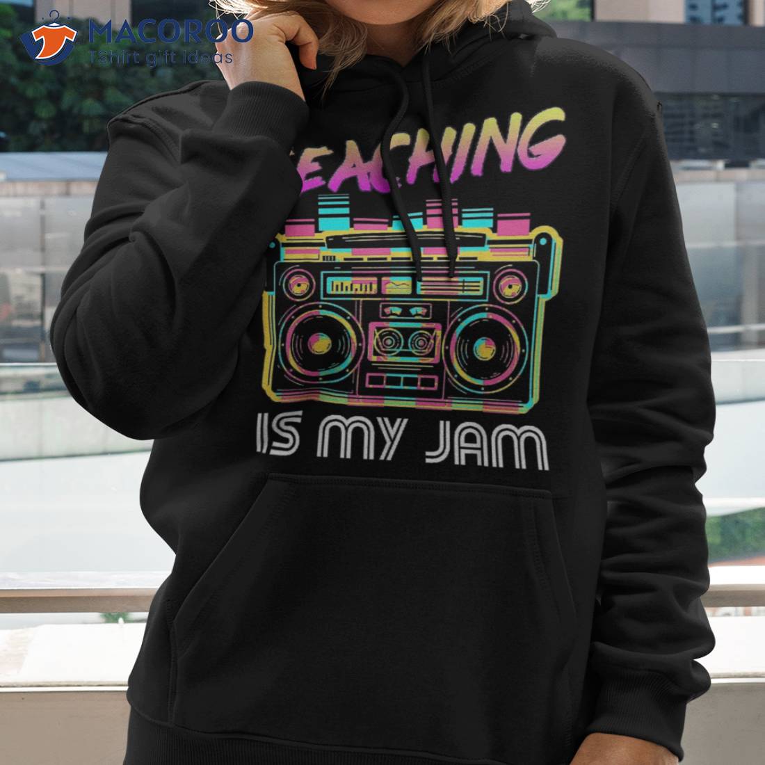 Back To School Retro Teaching Is My Jam 80s Teacher Boombox Shirt